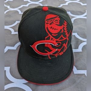 Cincinnati Reds Fitted Hat New Era 59Fifty 7 1/4 Mr. Redlegs Cap Made in USA